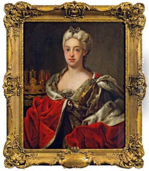 Maria Amalie Von Osterreich Oil Painting - Martin van Meytens the Younger