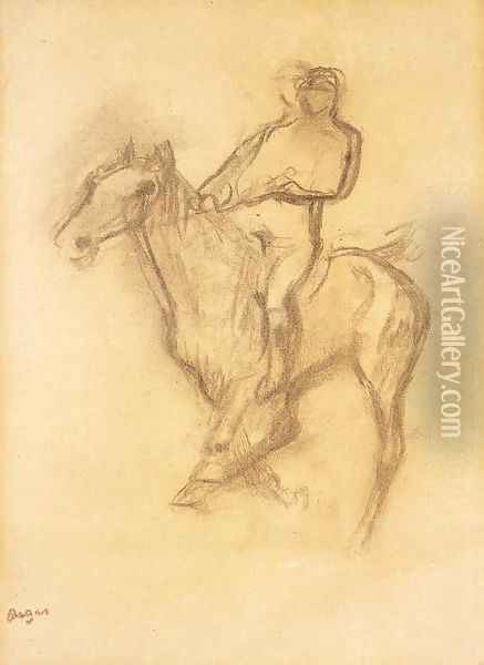 Cavalier Oil Painting - Edgar Degas