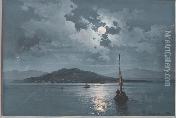 Moonlight Reflections Oil Painting - Migirdic Givanian