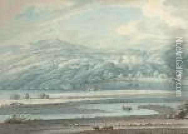 Muncaster Castle, Ravenglass, Cumbria Oil Painting - Thomas Sunderland