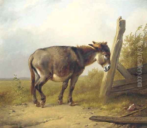 In the pasture Oil Painting - Eugene Verboeckhoven