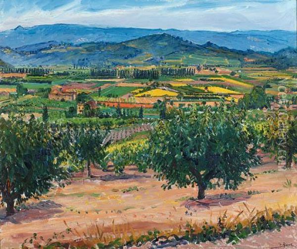Aire De Bonnieux, Vaucluse Oil Painting - Spencer Frederick Gore