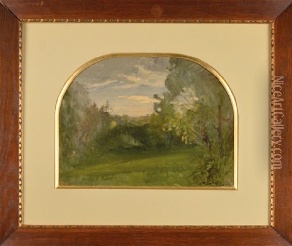 Paysage A Cremieu Oil Painting - Auguste Francois Ravier