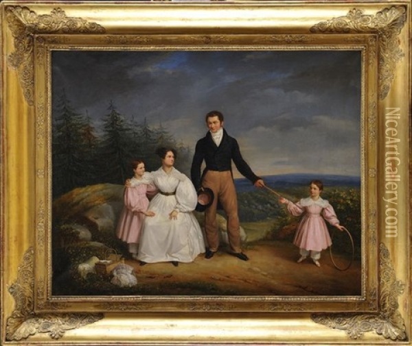 Portraits De La Famille De Nesselrode Oil Painting - Jacques-Noel-Marie Fremy