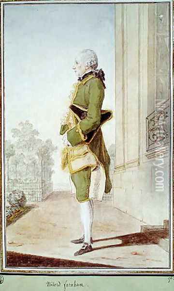 Milord Farnham, 1763 Oil Painting - Louis Carrogis Carmontelle