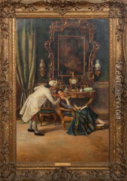 The Suitor Oil Painting - Stefano Novo