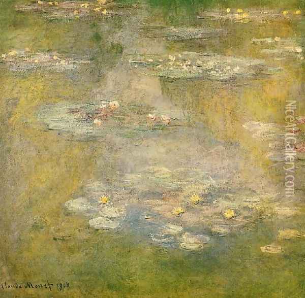 Water Lilies44 Oil Painting - Claude Oscar Monet