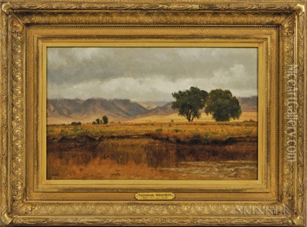 Platte River, Colorado Oil Painting - Worthington Whittredge