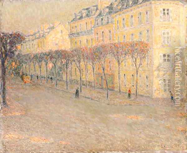 Le boulevard du Roi Oil Painting - Henri Eugene Augustin Le Sidaner