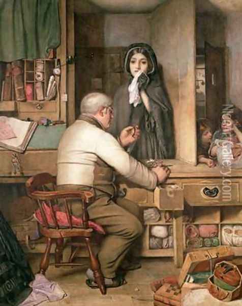 At the Pawnbrokers Oil Painting - Thomas Reynolds Lamont