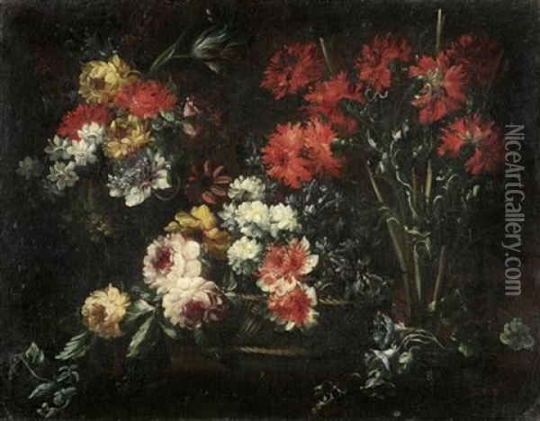 Blumenstilleben Oil Painting - Margherita Caffi