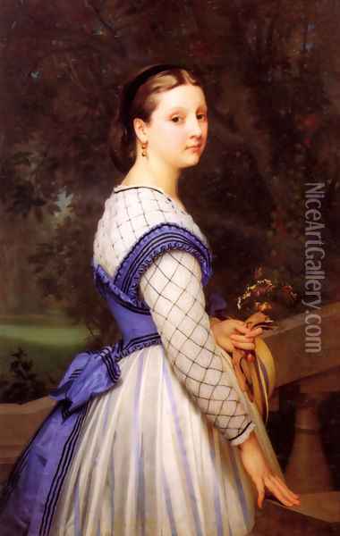 La Comtesse de Montholon (The Countess de Montholon) Oil Painting - William-Adolphe Bouguereau