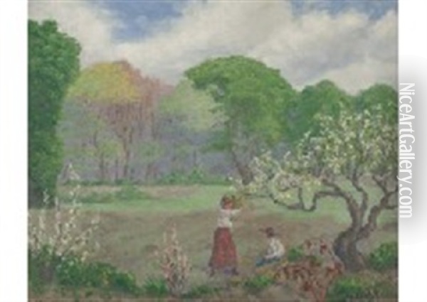 La Cueillette En Fleur Oil Painting - Paul Elie Ranson
