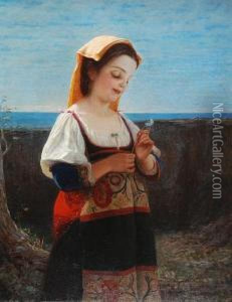 La Ciociarina Oil Painting - Anatolio Scifoni