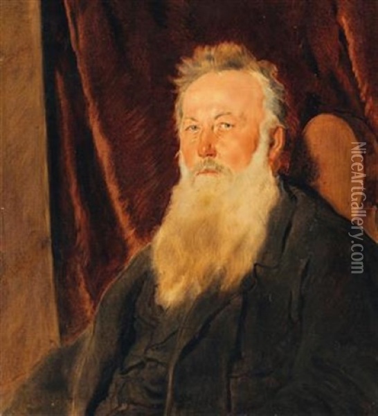 Portrait Of The Journalist Johann Nordmann Oil Painting - Hans Canon