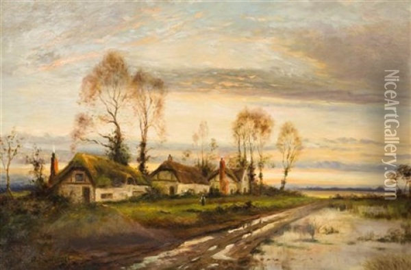Landscape Oil Painting - Louis Aston Knight