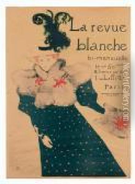 La Revueblanche. - Plakat Oil Painting - Henri De Toulouse-Lautrec