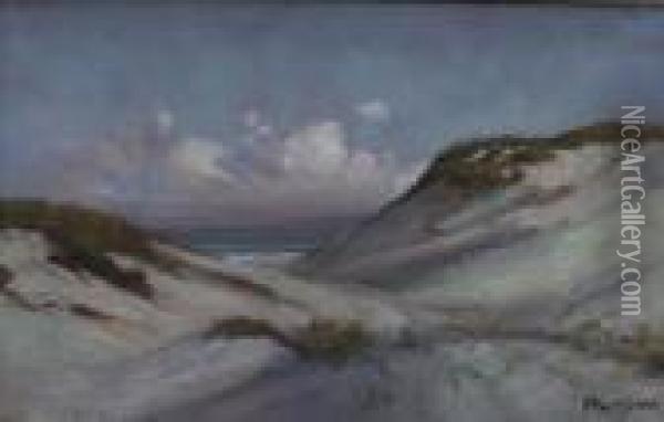 Cape Cod Dunes Oil Painting - Arthur Vidal Diehl