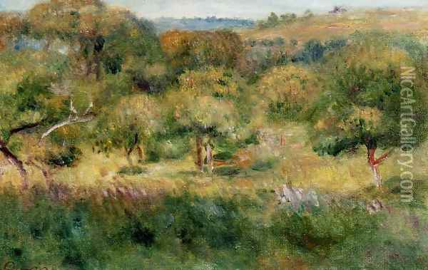 The Edge Of The Forest In Brittany Oil Painting - Pierre Auguste Renoir