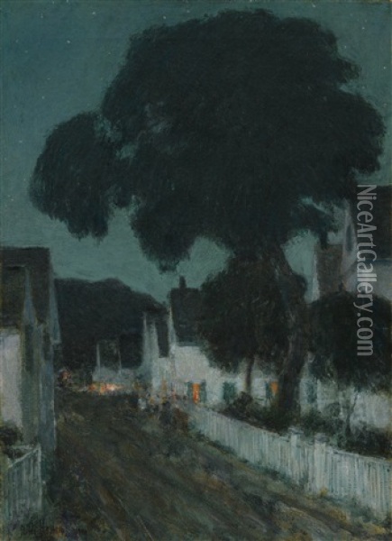 Nocturne, Provincetown Oil Painting - Childe Hassam
