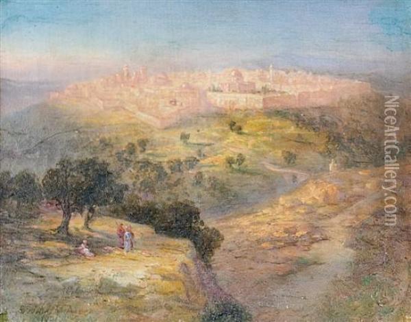 Landscape Outside Of Jerusalem Oil Painting - Samuel Lawson Booth