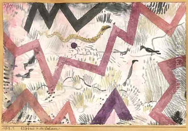 Erlebnis in den Lechauen Oil Painting - Paul Klee