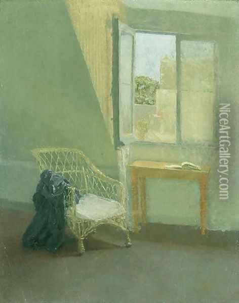 A Corner of the Artists Room in Paris Oil Painting - Gwen John