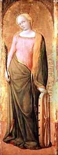 St Catherine of Alexandria Oil Painting - Francesco De' Franceschi