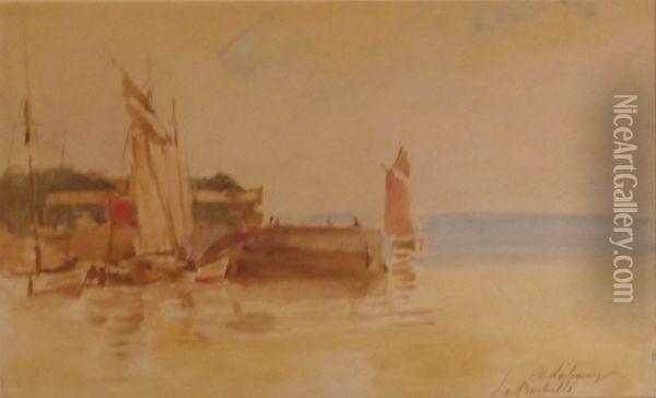 Le Port De La Rochelle Oil Painting - Albert Lebourg
