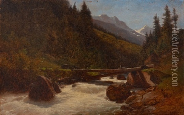 Riviere De Montagne Oil Painting - Gustave Eugene Castan