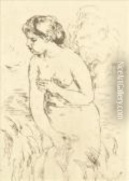 Baigneuse Debout Oil Painting - Pierre Auguste Renoir