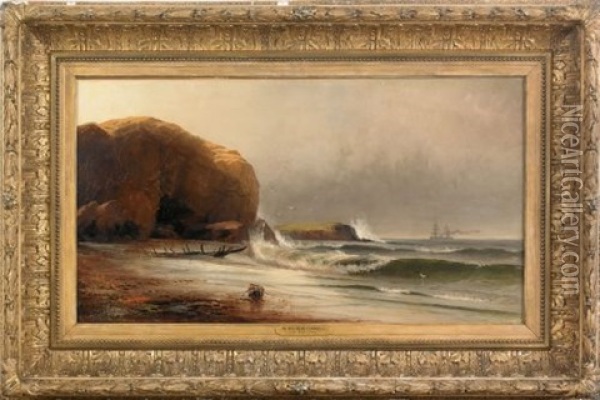 Coastal Scene Oil Painting - William Wilson Cowell
