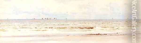 The Essex coast Oil Painting - Charles Mottram