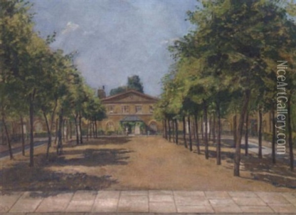 Courtney Square, London Oil Painting - Margaret MacDonald Mackintosh
