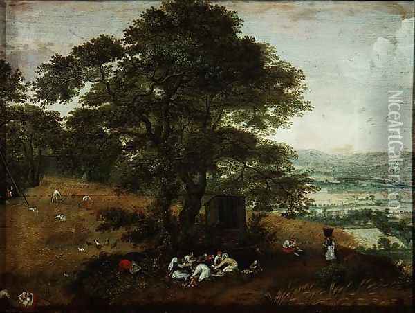 The Harvest Oil Painting - Lucas van Valckenborch