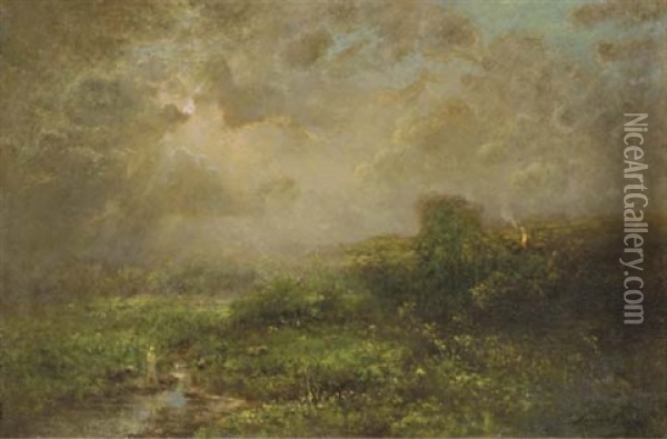 Sol's Glory Oil Painting - George Inness Jr.