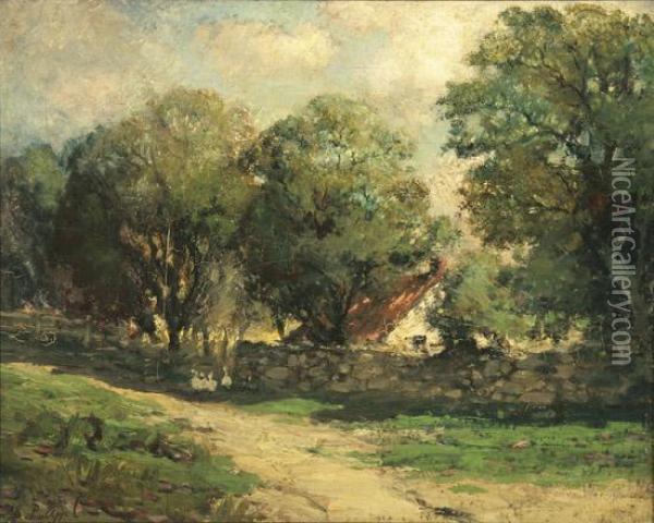 The Country Cottage Oil Painting - Charles P. Appel
