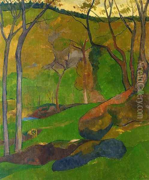 Undergrowth at Huelgoat Oil Painting - Paul Serusier