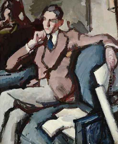 Portrait of Willie Peploe Oil Painting - Samuel John Peploe