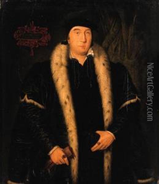 Portrait Of A Gentleman Oil Painting - Hans Holbein the Younger