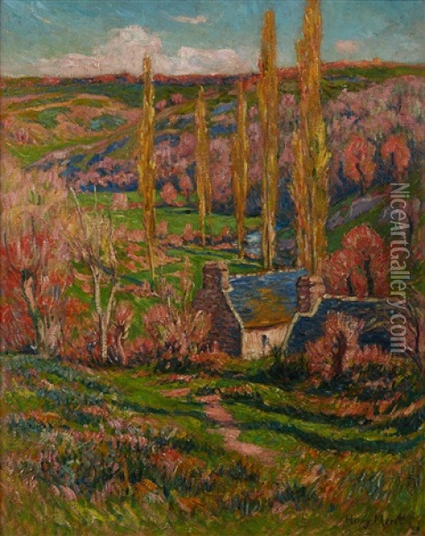 Le Moulin De Saint-ouermeau Oil Painting - Henry Moret