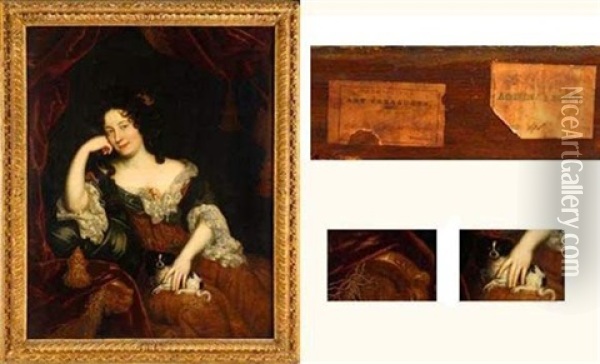 Portrait De Madame De Maintenon Oil Painting - Philippe Vignon