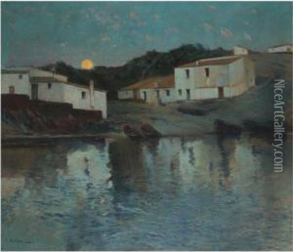 Pontevedra Oil Painting - Eliseu Meifren i Roig
