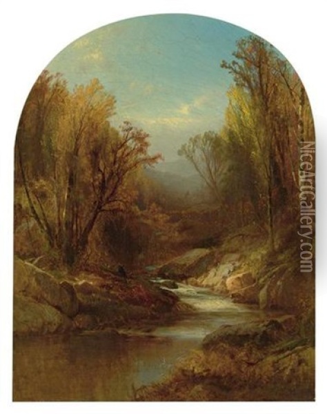 Autumn In New Hampshire Oil Painting - William M. Hart