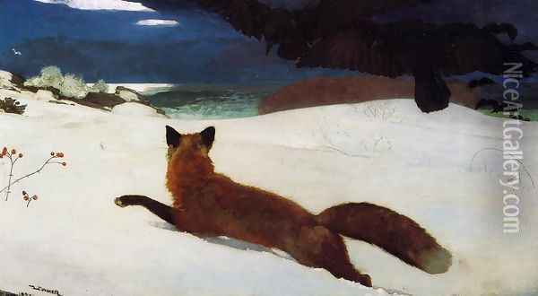 Fox Hunt Oil Painting - Winslow Homer