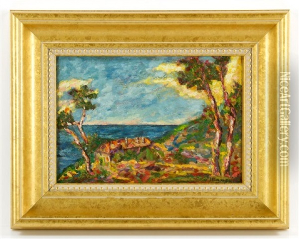 St. Tropez View Oil Painting - Henri Charles Manguin