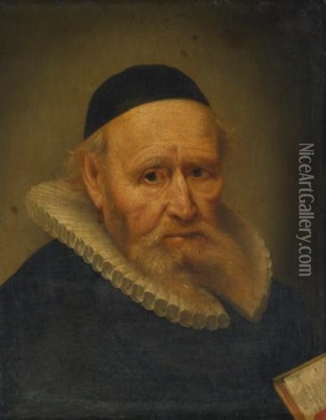 Portrait Of A Cleric Oil Painting -  Rembrandt van Rijn