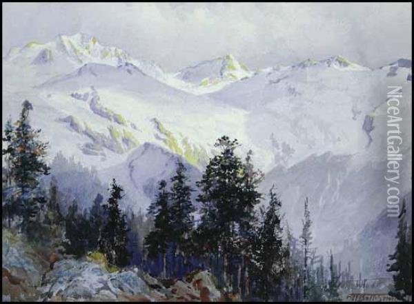 The Asulkan Glacier Oil Painting - Frederic Marlett Bell-Smith