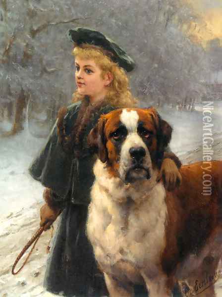 In The Snow Oil Painting - Otto Eerelman