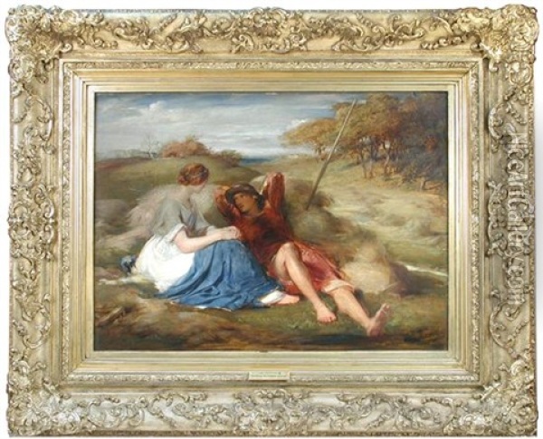 The Lovers Oil Painting - George Richmond